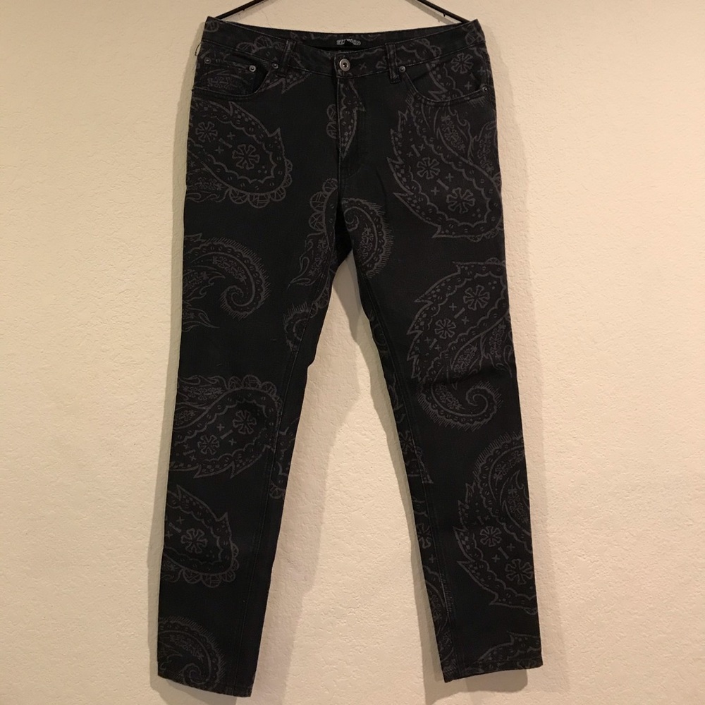 Paisley denim pants Elwood